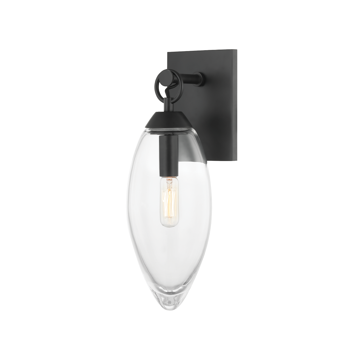 Nantucket Wall Sconce with Black Brass Finish