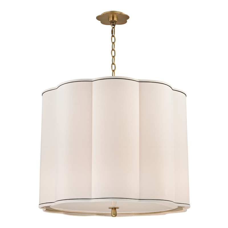 Sweeny Chandelier with Aged Brass Finish