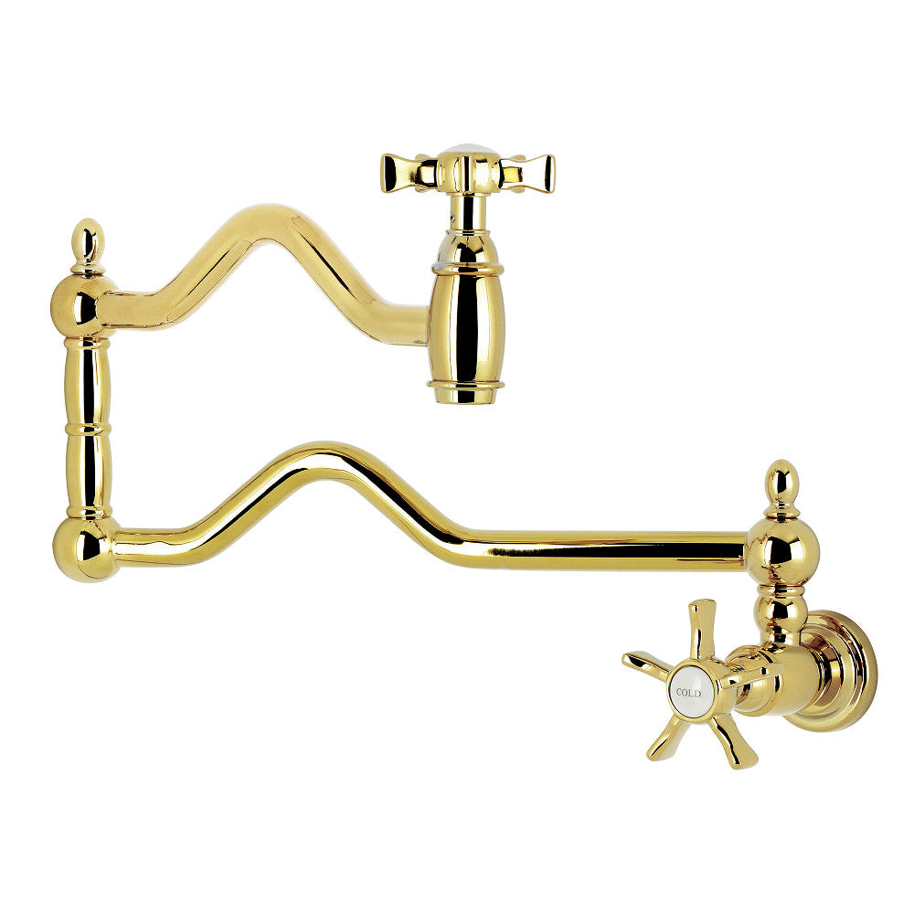 Hamilton Pot Filler Faucet in Polished Brass
