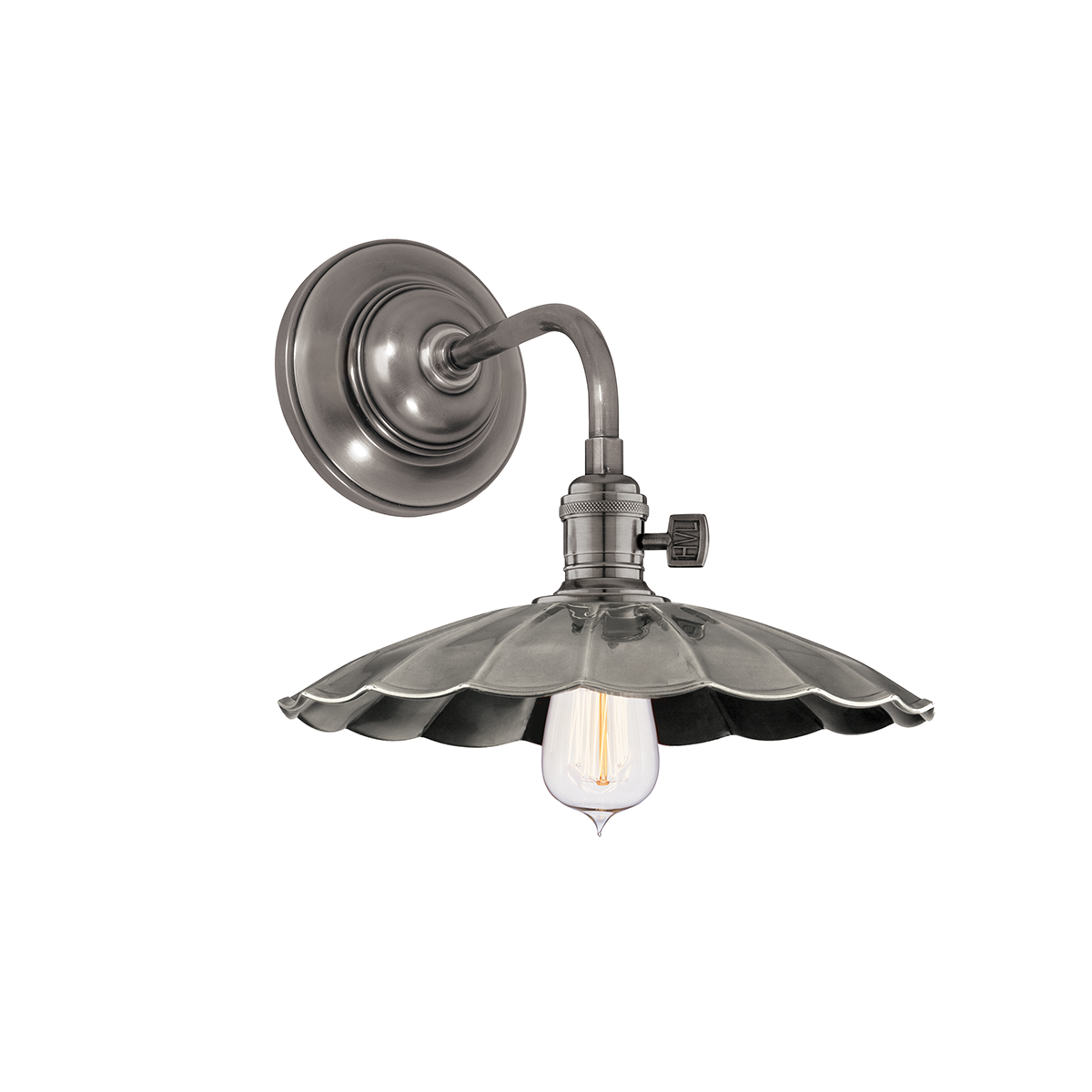 Heirloom Wall Sconce with Historic Nickel Finish