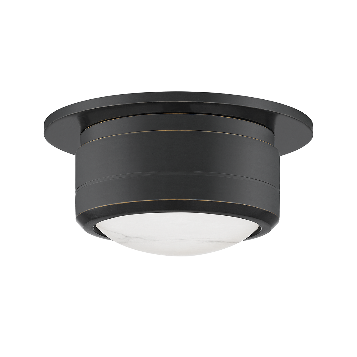 Greenport Flush Mount with Old Bronze Finish