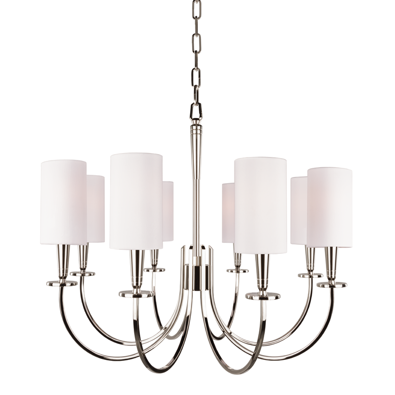 Mason Chandelier with Polished Nickel Finish
