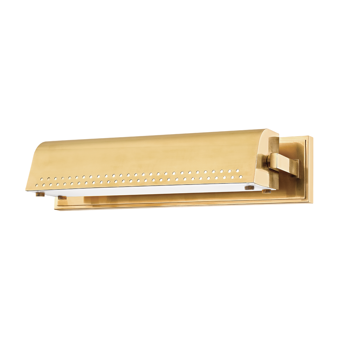 Garfield Picture Light with Aged Brass Finish