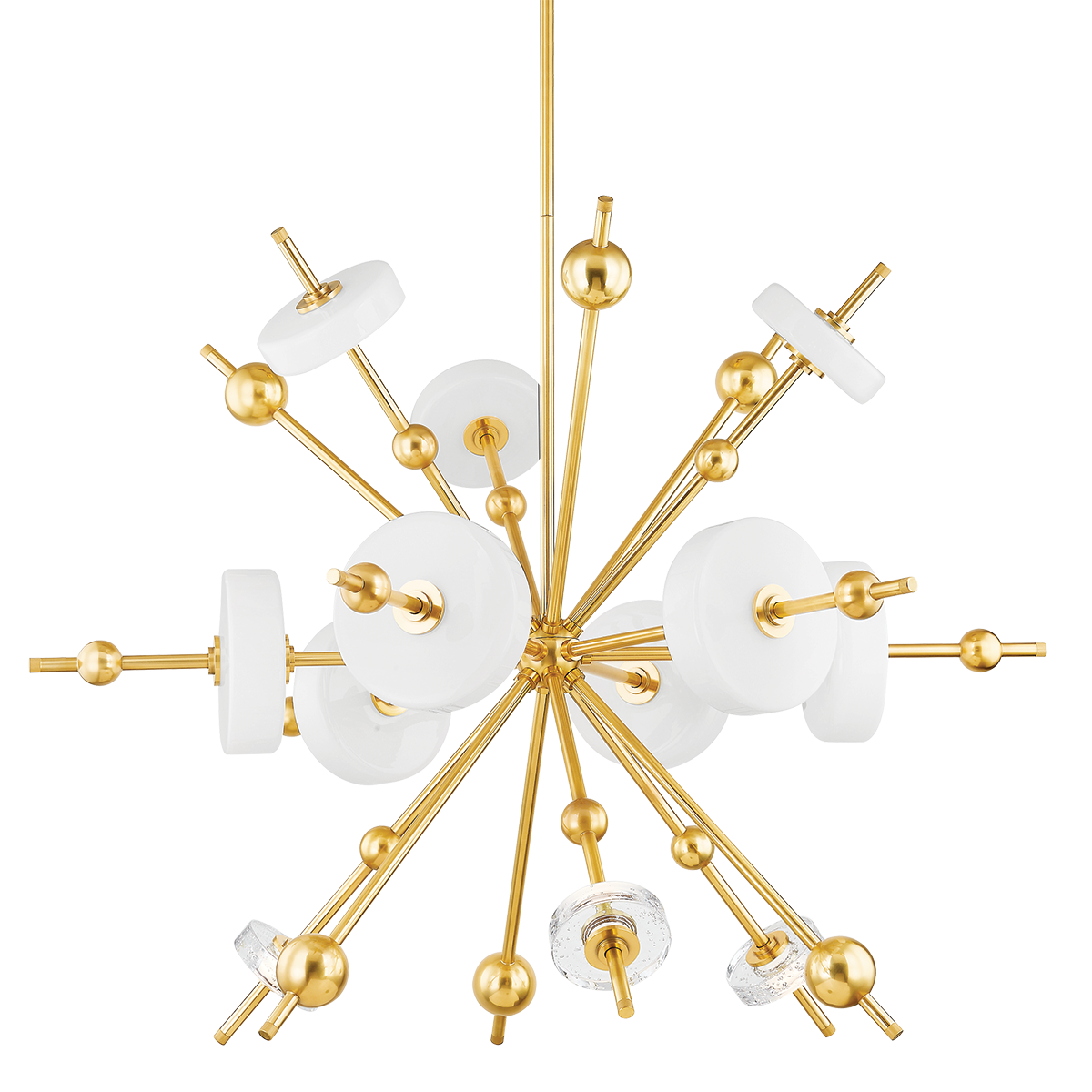 MAYNARD CHANDELIER with AGED BRASS Finish