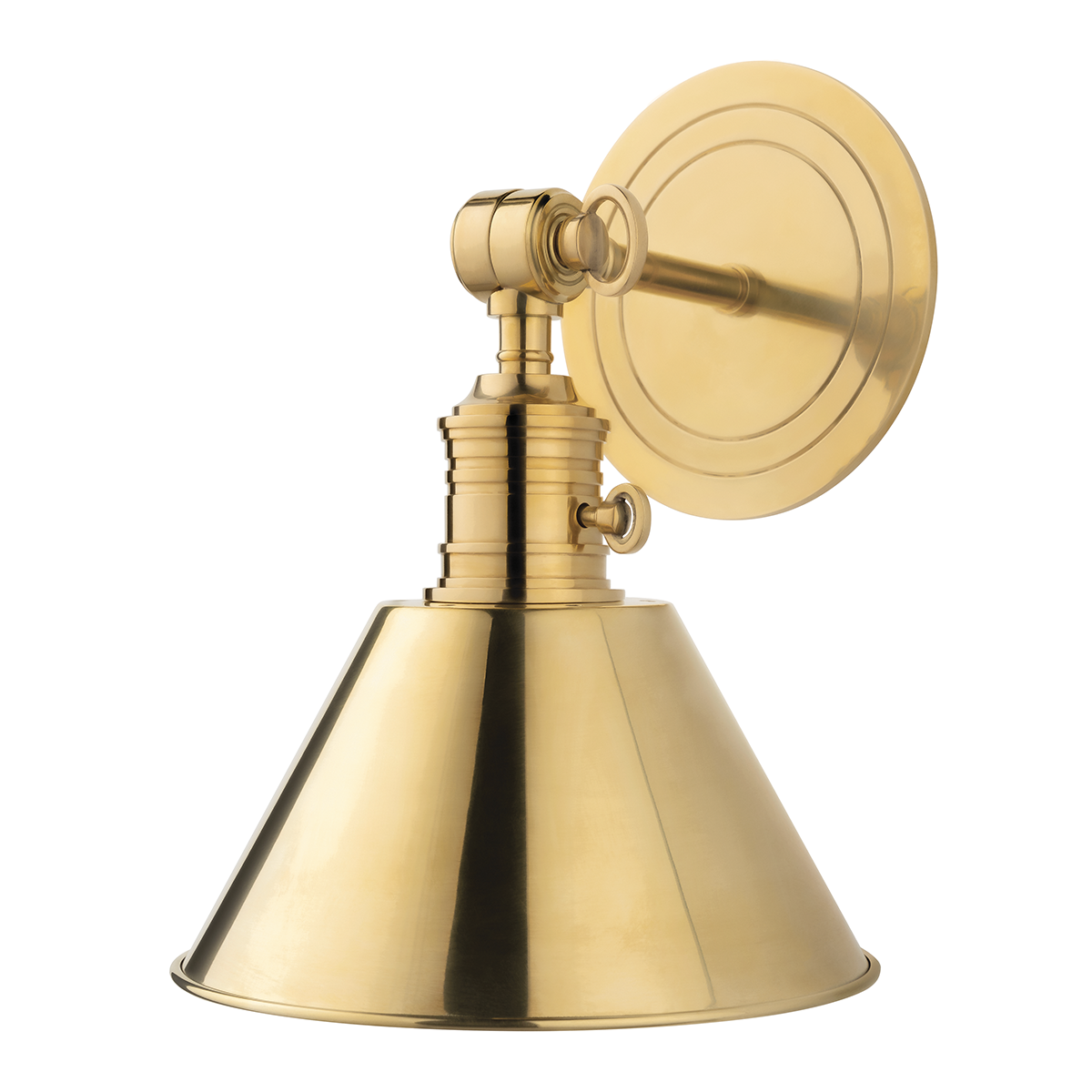 Garden City Wall Sconce with Aged Brass Finish
