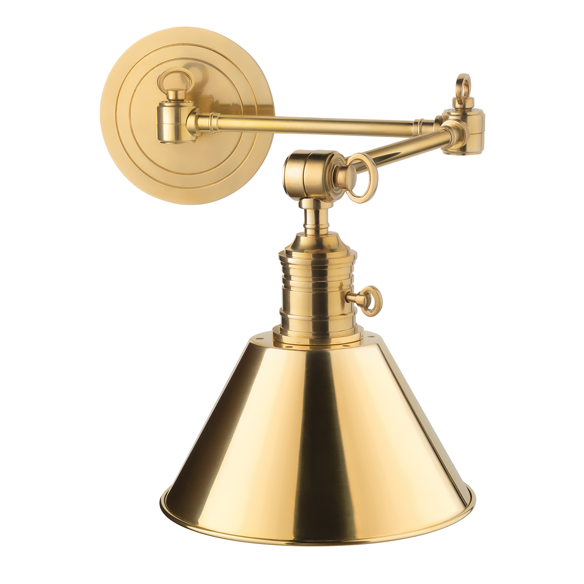 Garden City Wall Sconce with Aged Brass Finish