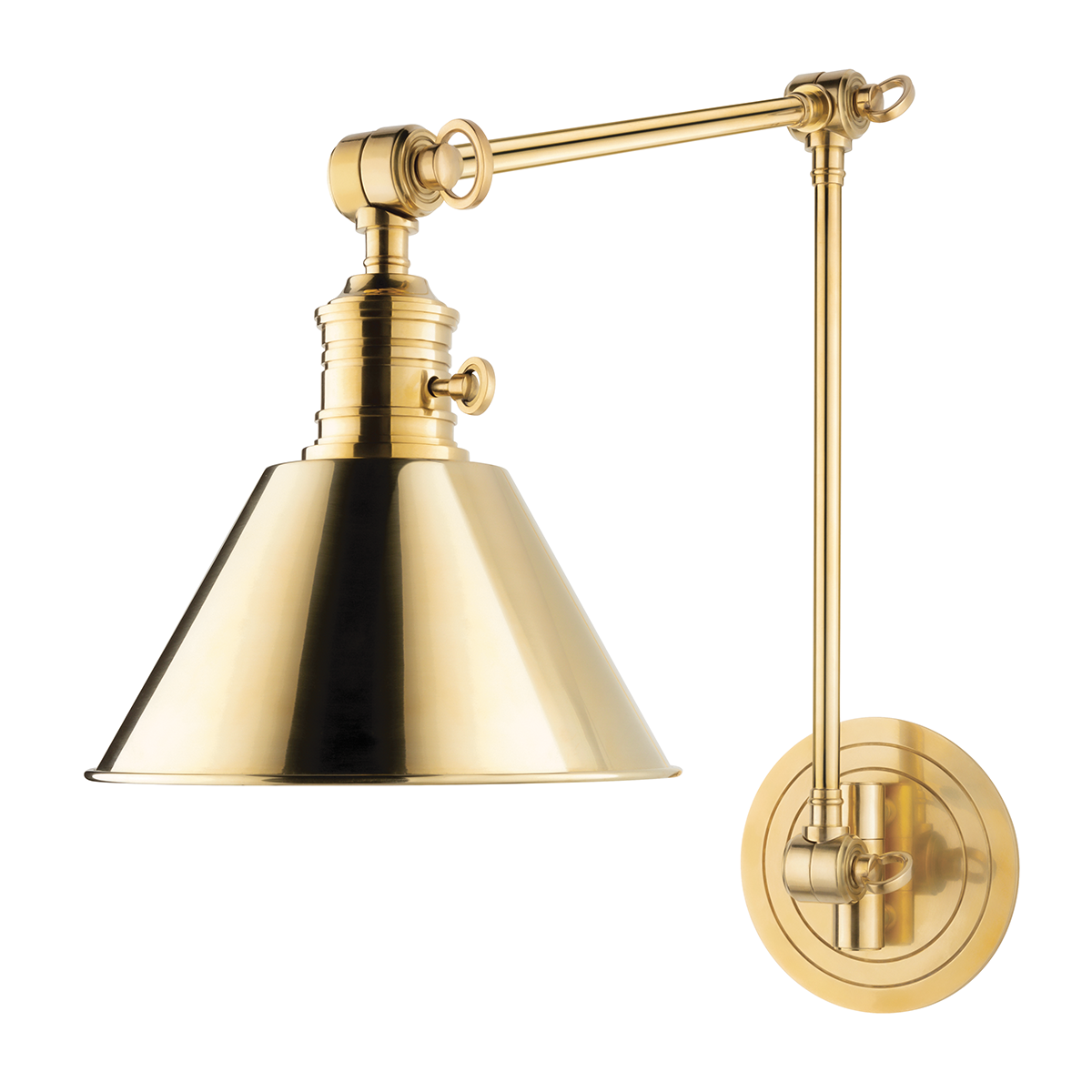 Garden City Wall Sconce with Aged Brass Finish