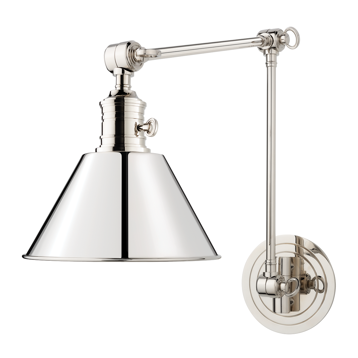 Garden City Wall Sconce with Polished Nickel Finish