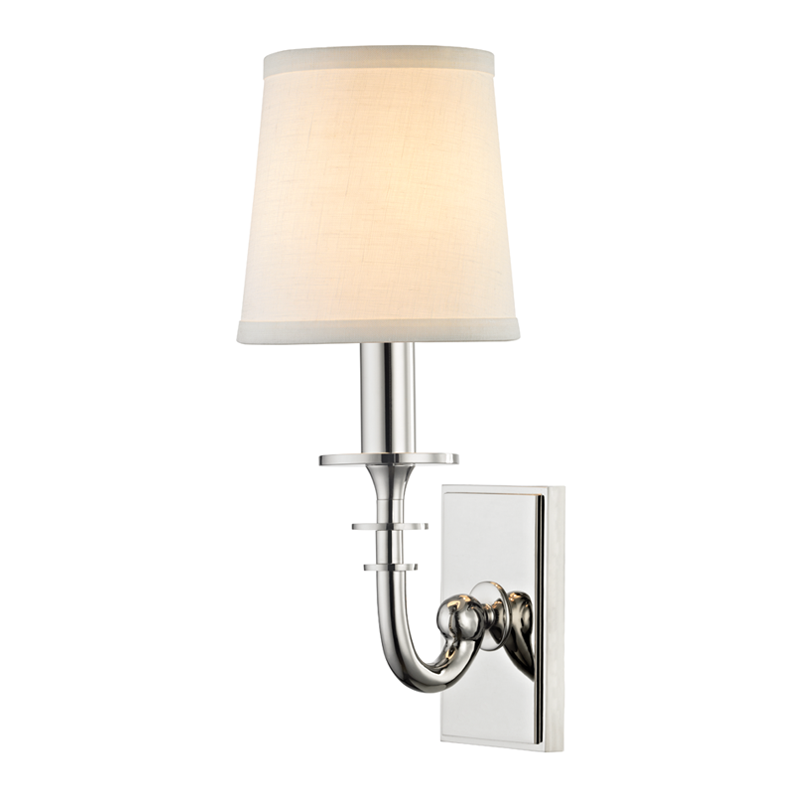 Carroll Wall Sconce with Polished Nickel Finish