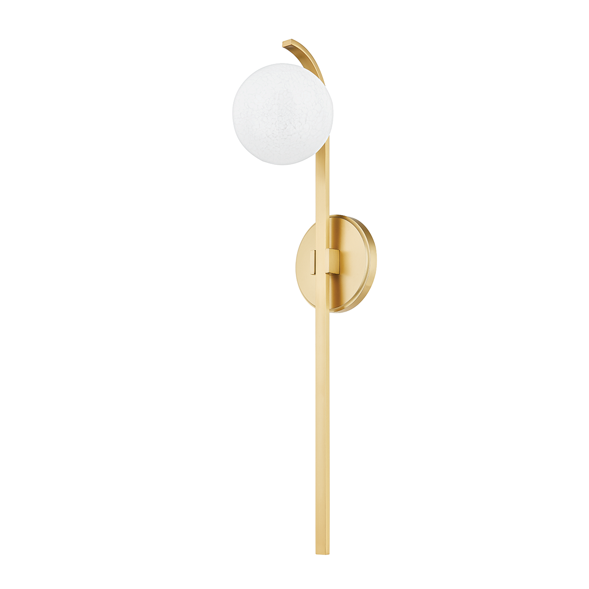 LAVAL Wall Sconce with Aged Brass Finish