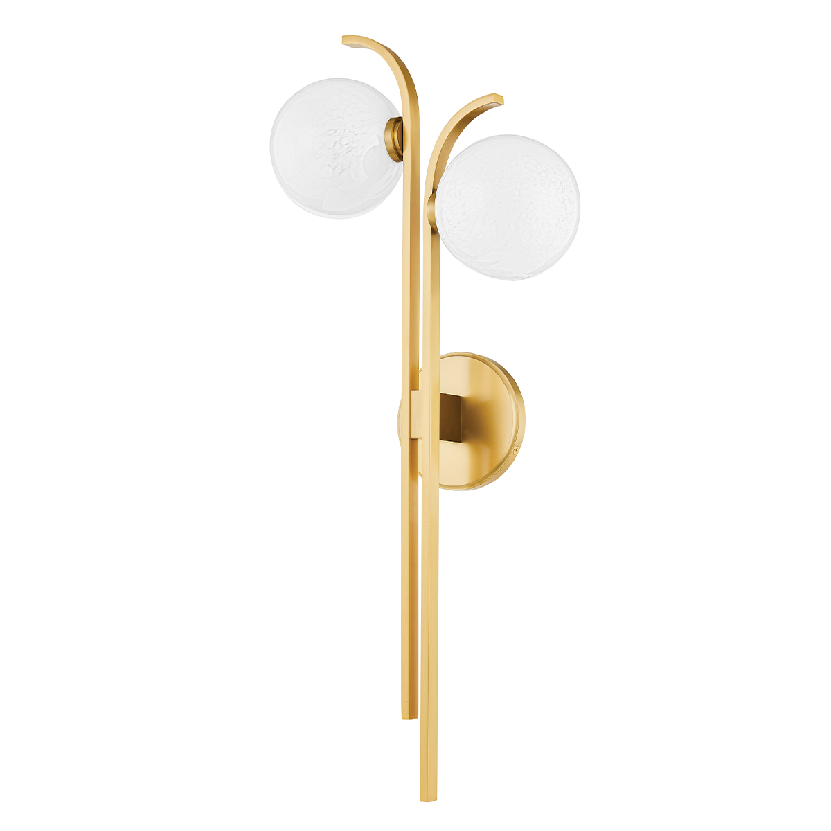 LAVAL Wall Sconce with Aged Brass Finish