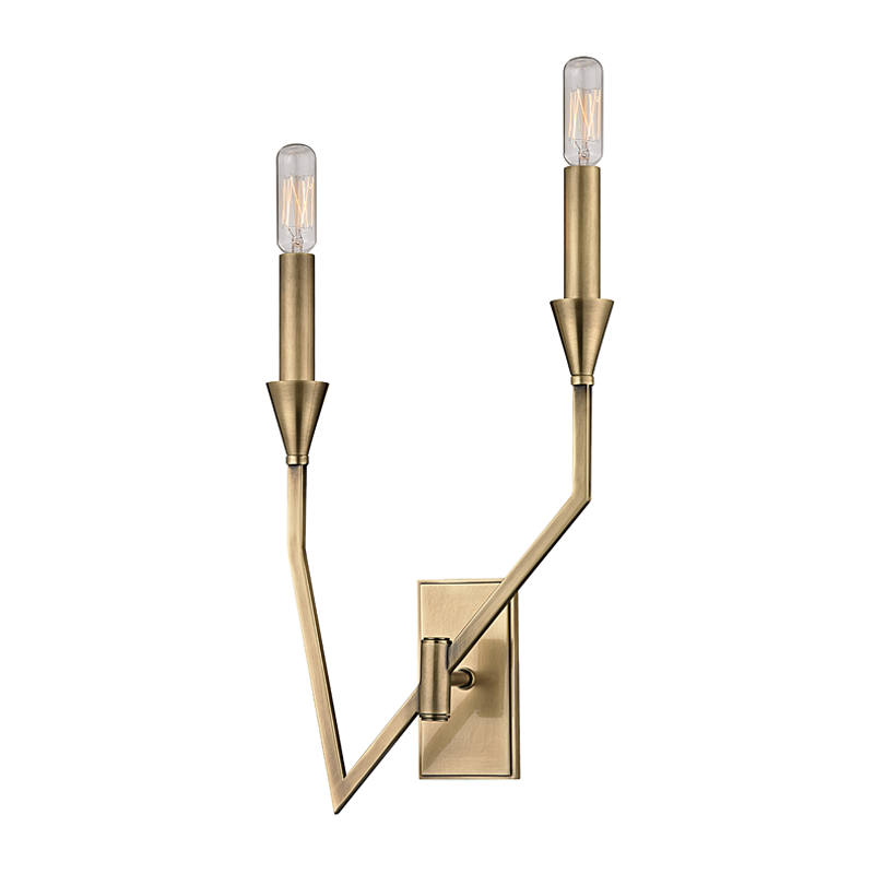 Archie Wall Sconce with Aged Brass Finish