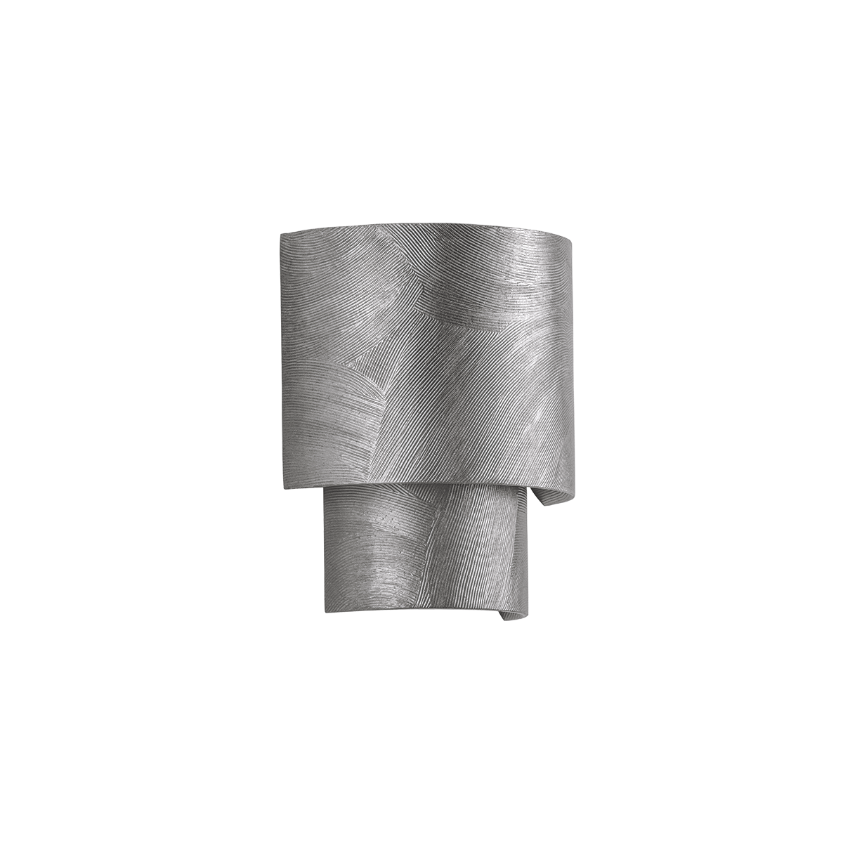 MORAY Wall Sconce with BLACK SILVER LEAF Finish