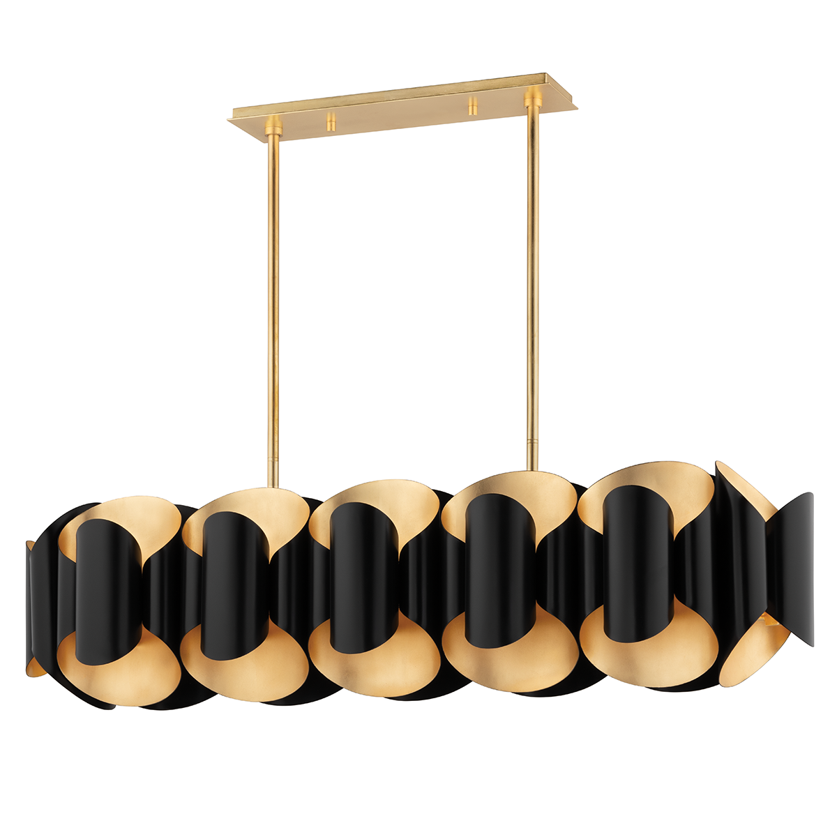 Banks Linear with Gold Leaf/black Finish