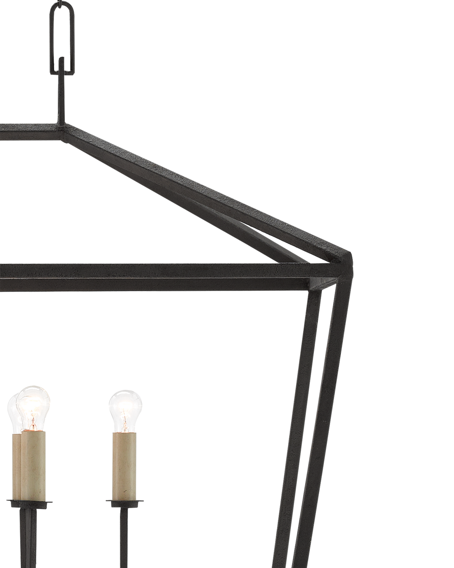 Denison Rectangular Black Lantern