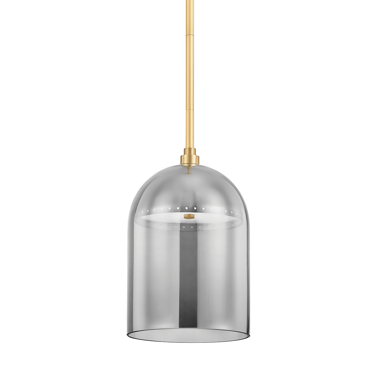 Dorval Pendant with Aged Brass Finish
