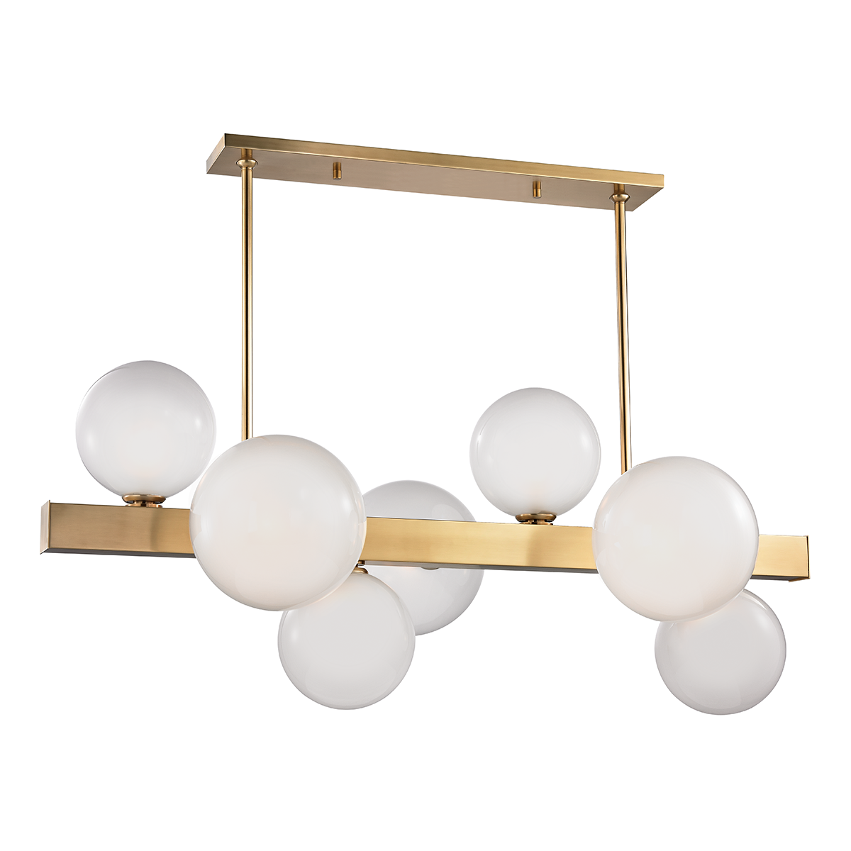 Hinsdale Linear with Aged Brass Finish