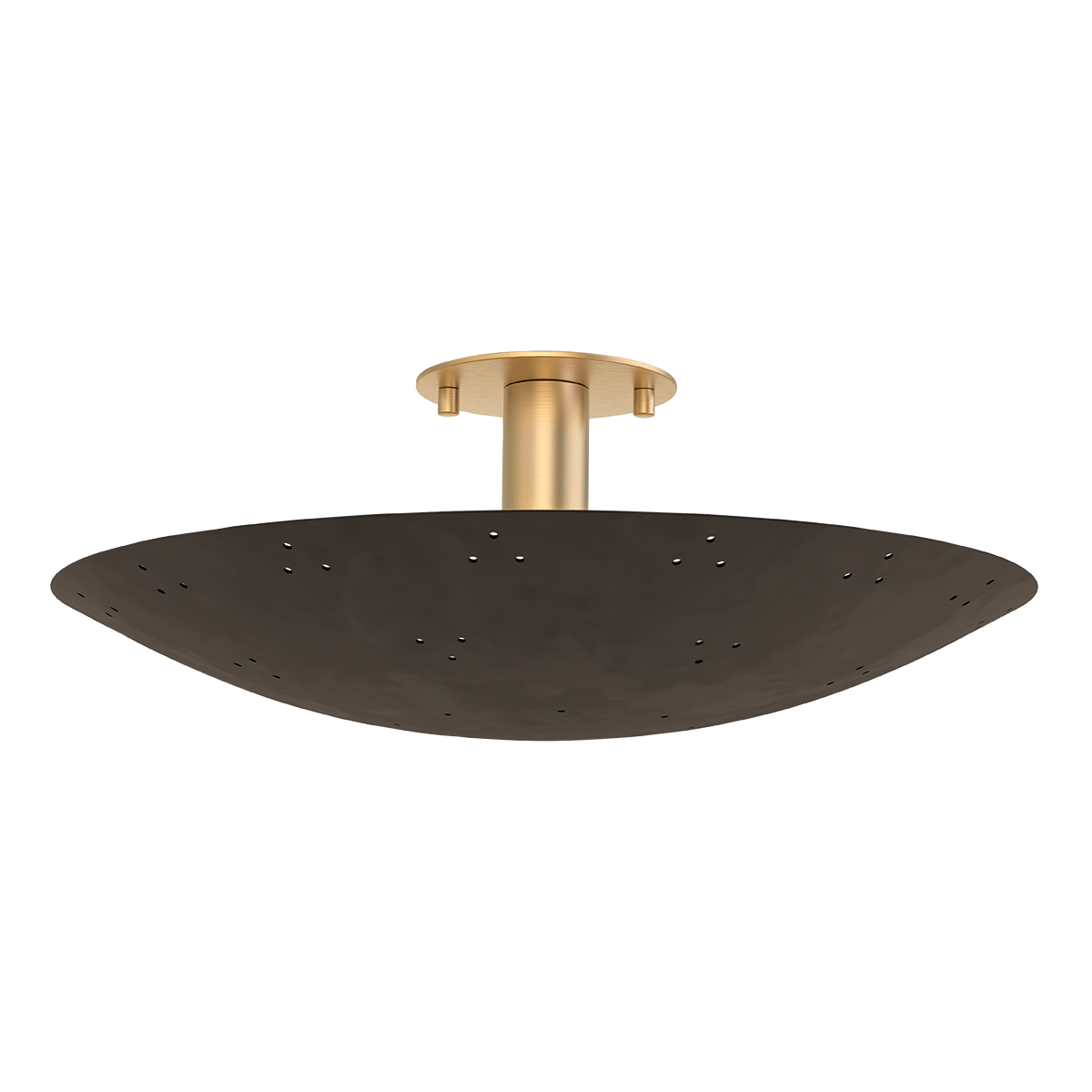BERN Flush Mount with VINTAGE BRASS/BRONZE Finish