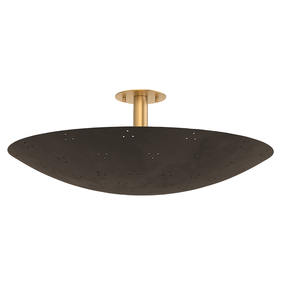 BERN Flush Mount with VINTAGE BRASS/BRONZE Finish