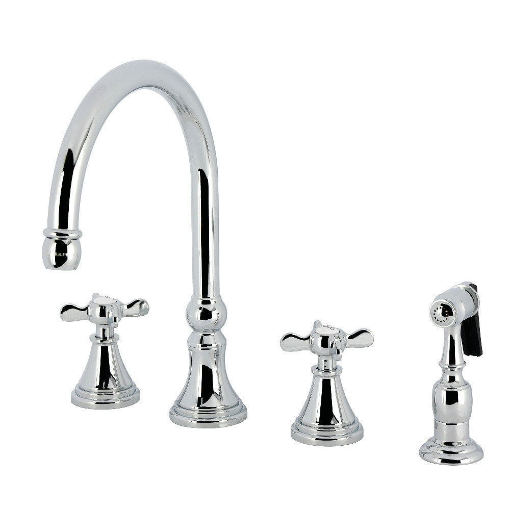 Essex Widespread Kitchen Faucet in Polished Chrome