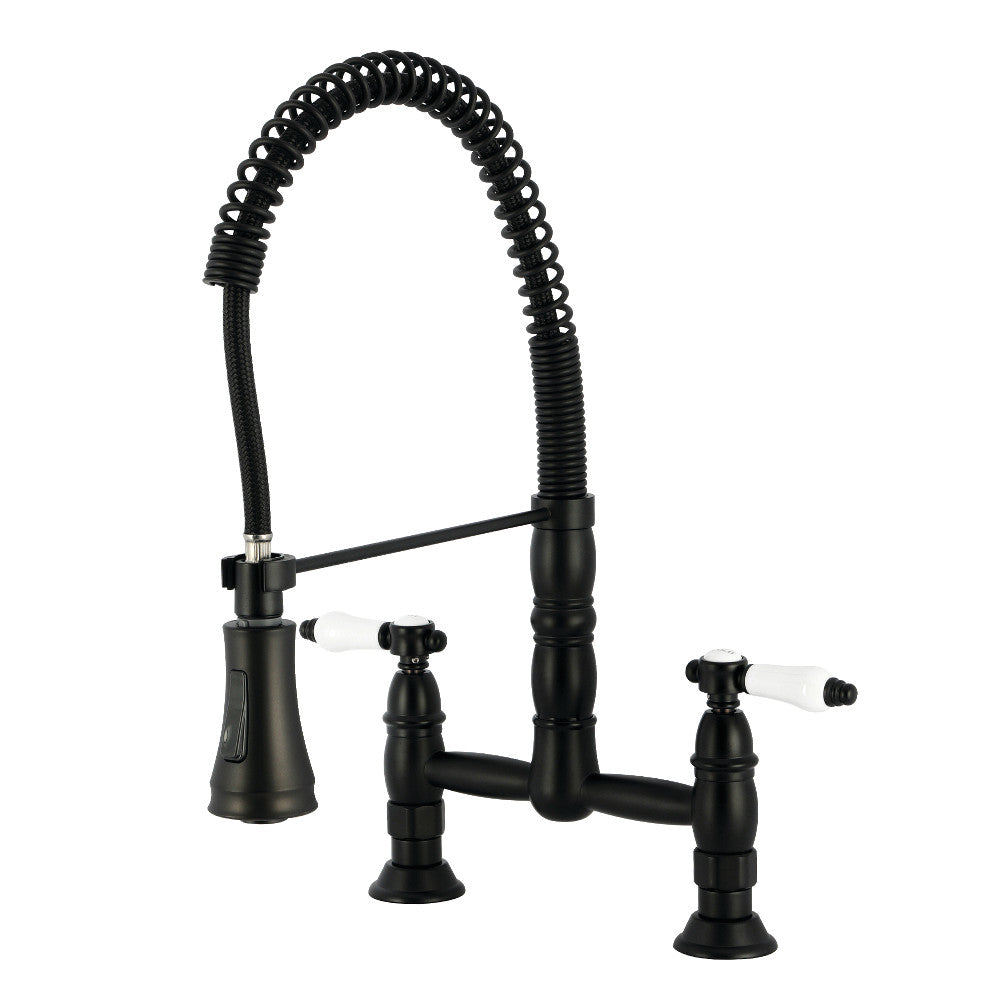 Bel-Air Pre-Rinse Kitchen Faucet in Matte Black