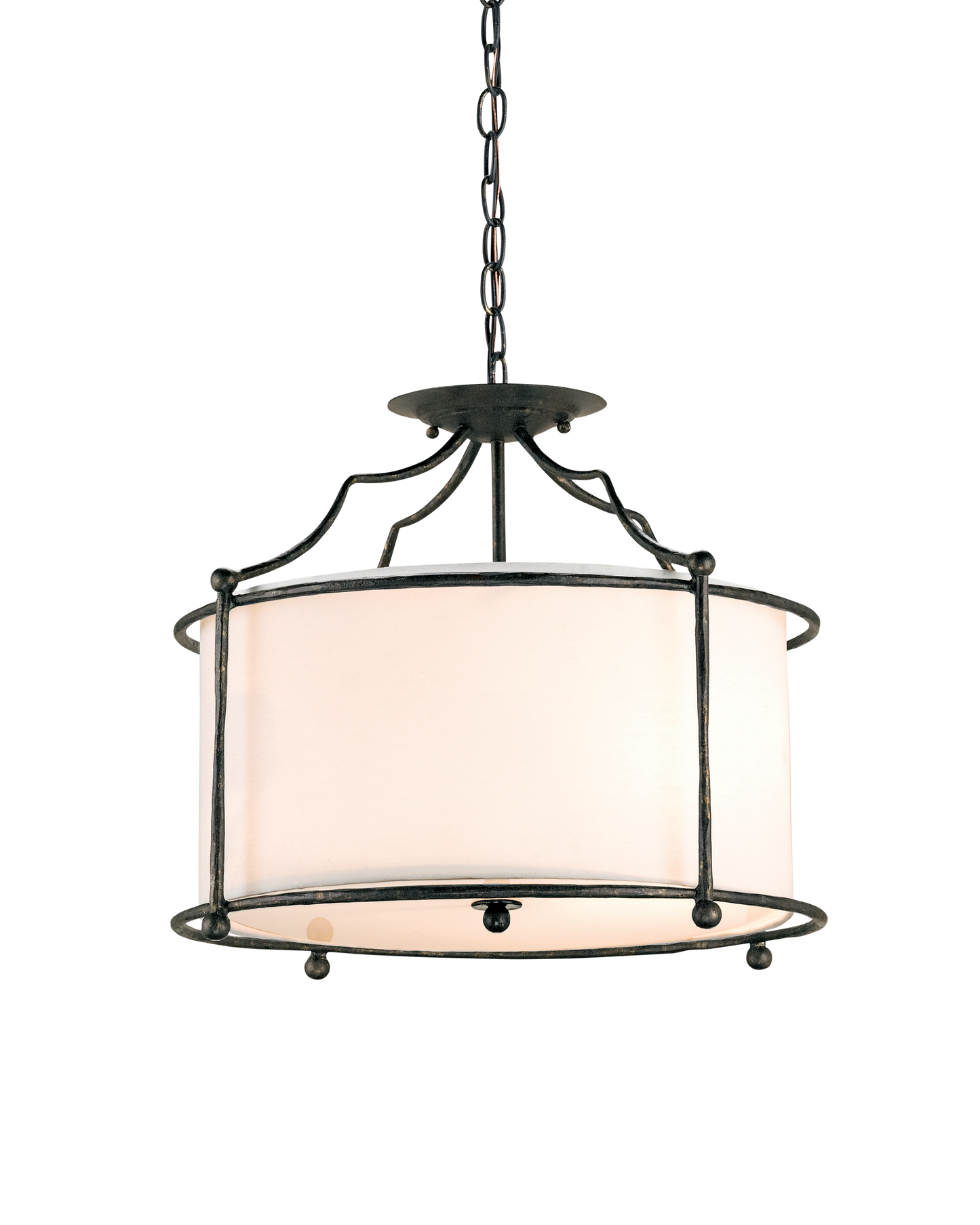 Cachet Black Semi-Flush Mount