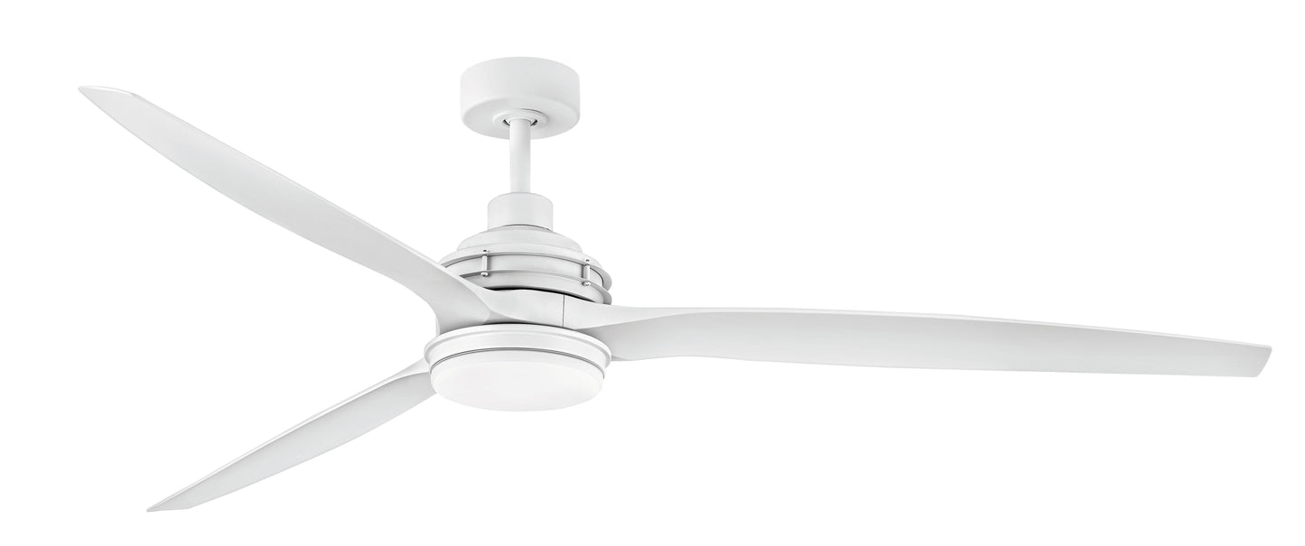 Artiste 72" LED Smart Fan - Matte White