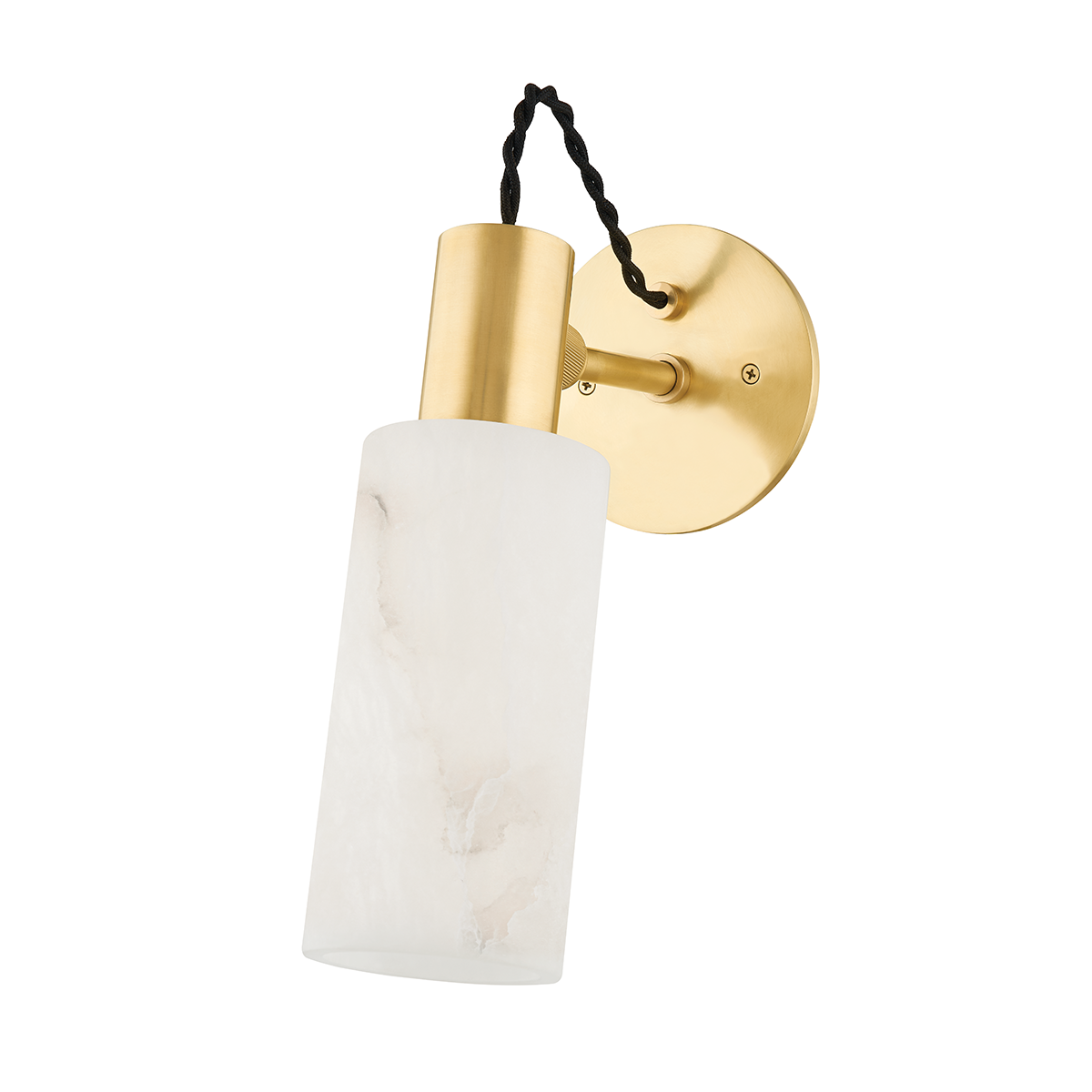 MALBA Wall Sconce with Aged Brass Finish