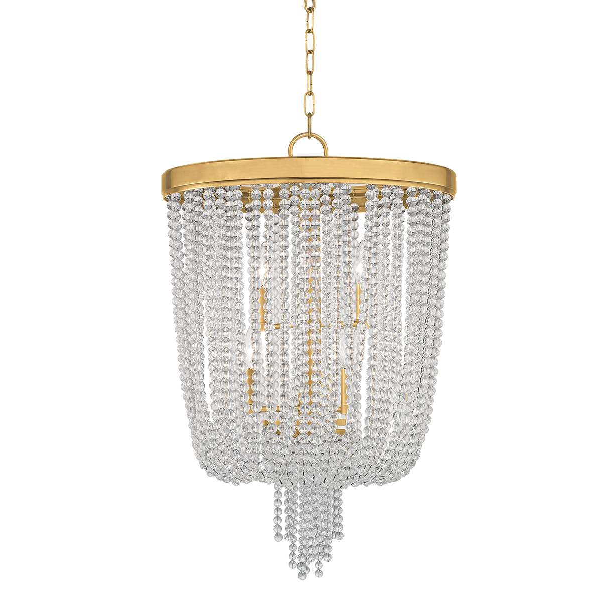 Royalton Chandelier with Aged Brass Finish