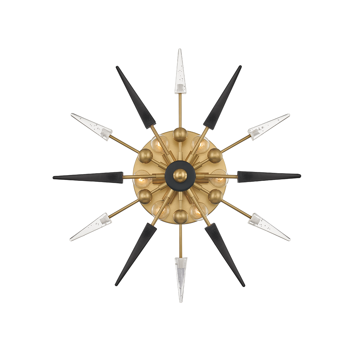 Sparta Wall Sconce with Aged Brass Finish