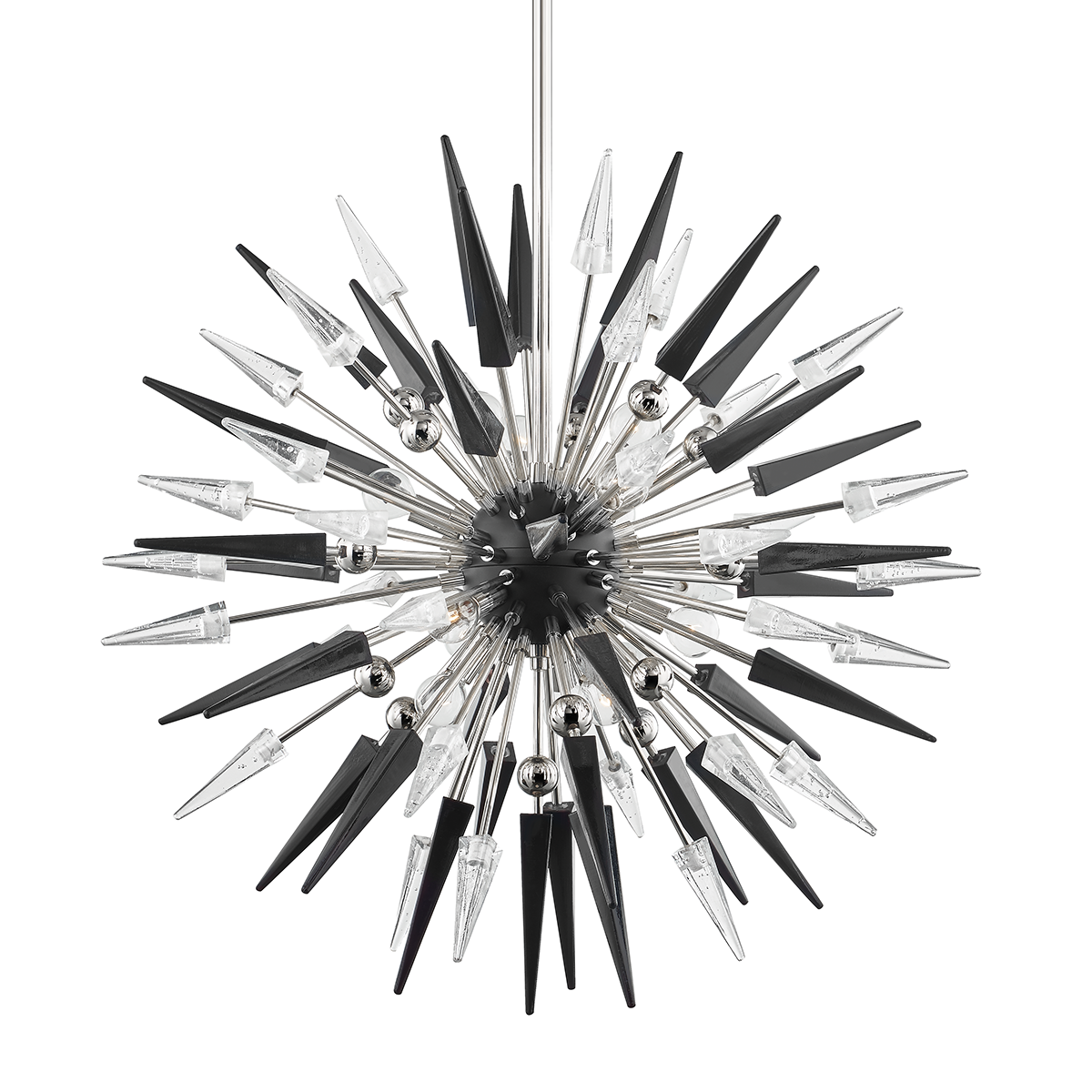 Sparta Chandelier with Polished Nickel Finish