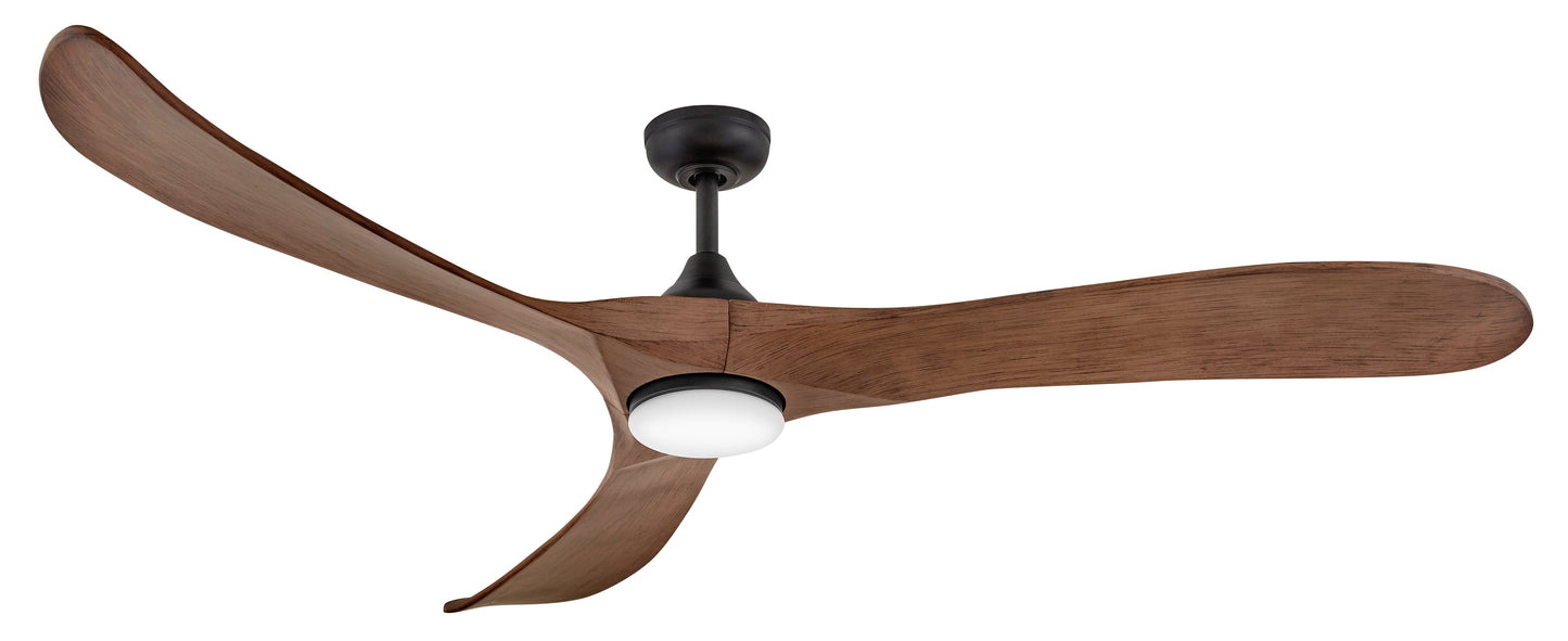 Swell Illuminated 72" LED Smart Fan - Matte Black