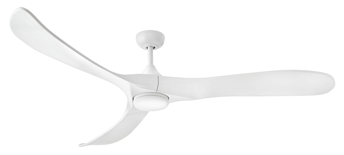 Swell Illuminated 72" LED Smart Fan - Matte White