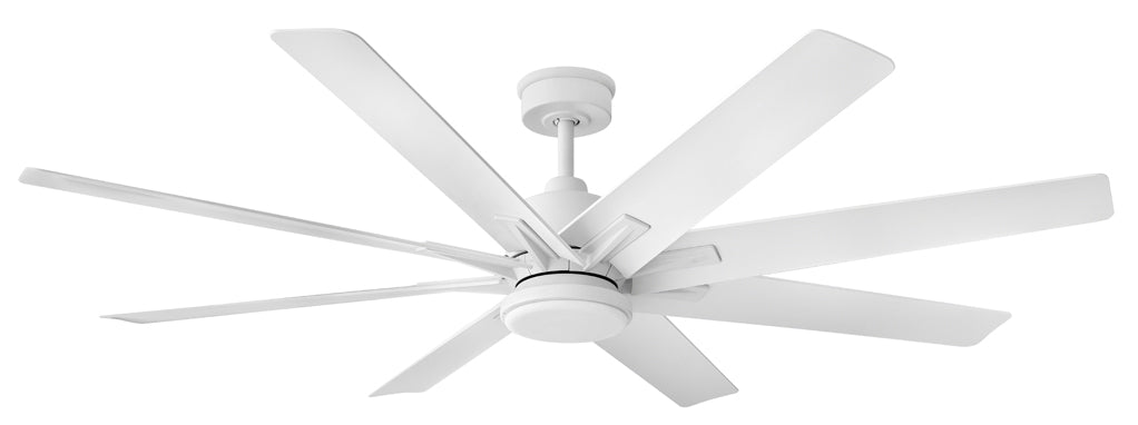 Concur 66" LED Smart Fan - Matte White
