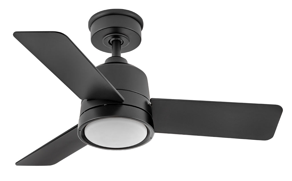 Chet 36" LED Fan - Matte Black