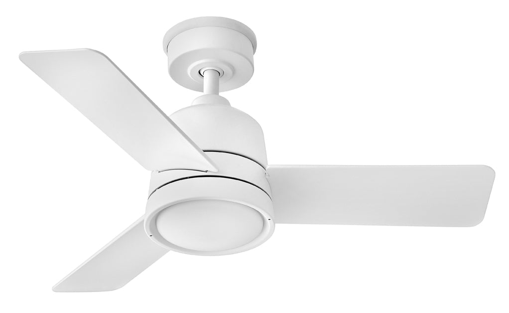 Chet 36" LED Fan - Matte White