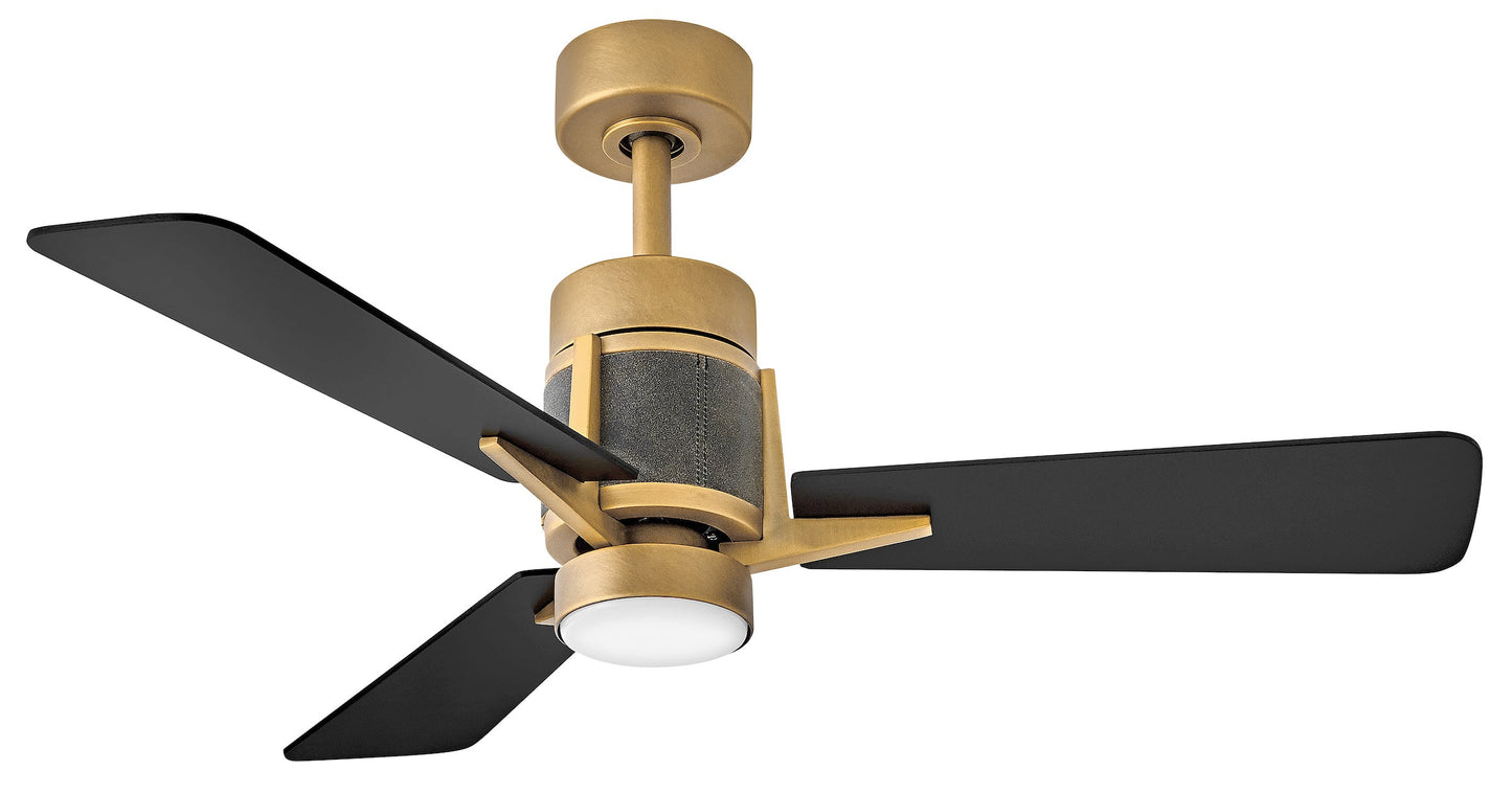 Atticus 42" LED Smart Fan - Heritage Brass
