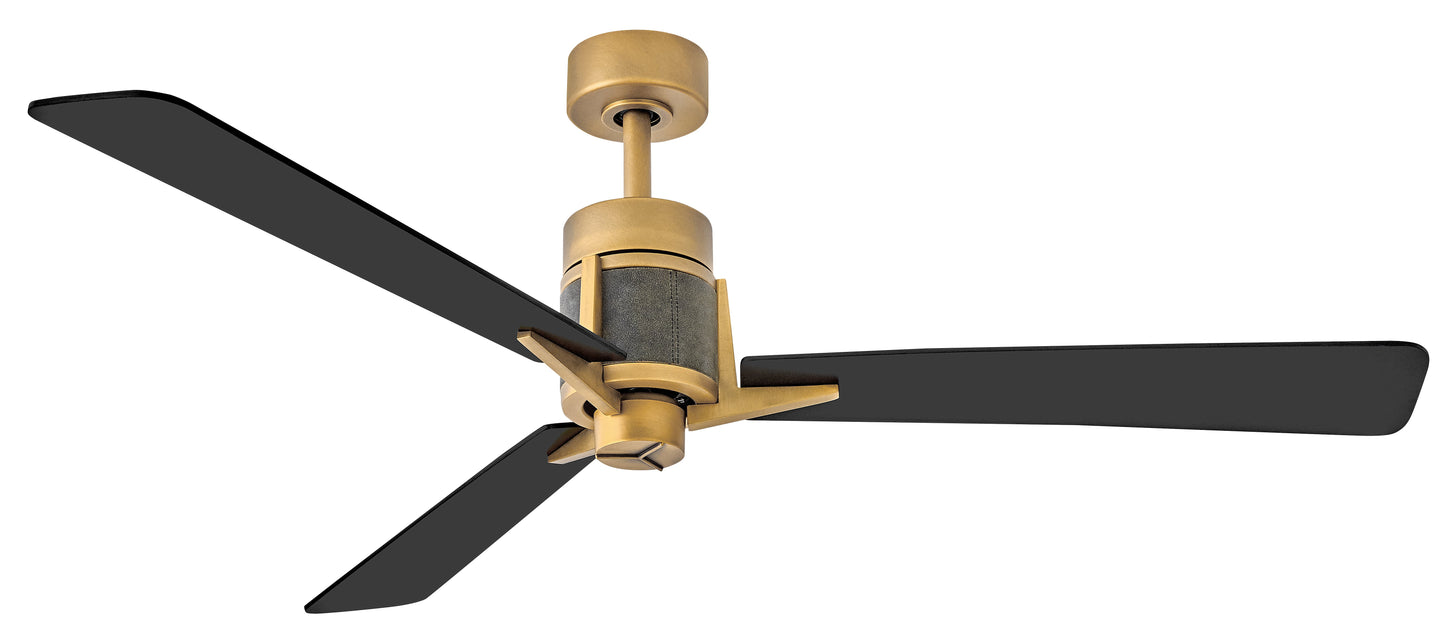 Atticus 56" LED Smart Fan - Heritage Brass