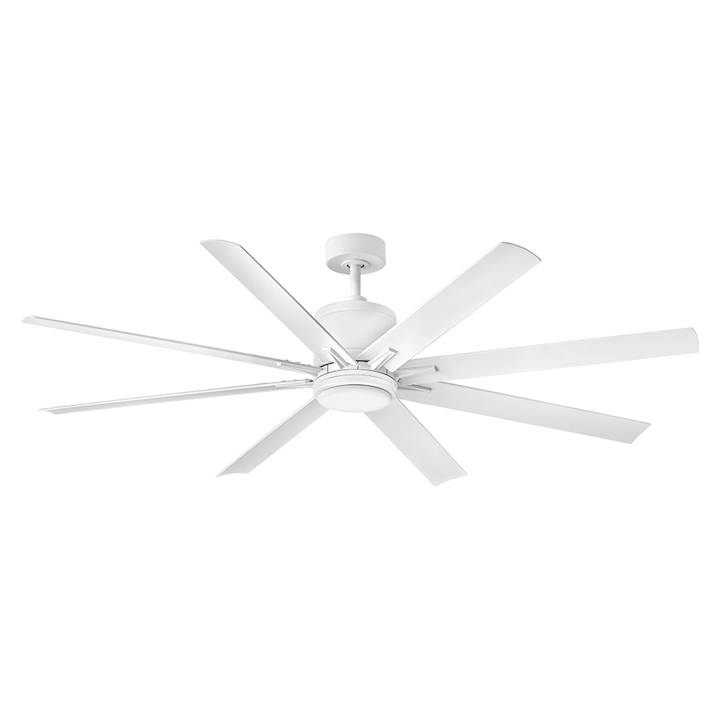 Vantage 66" LED Smart Fan - Matte White