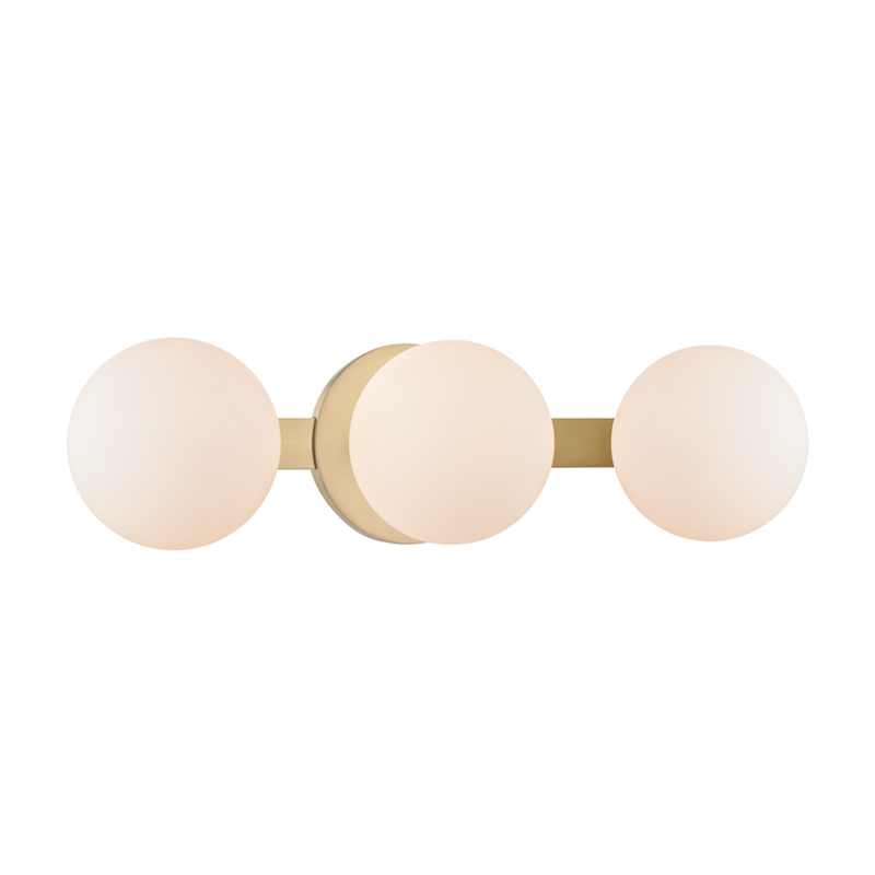 Baird Bath and Vanity with Aged Brass Finish