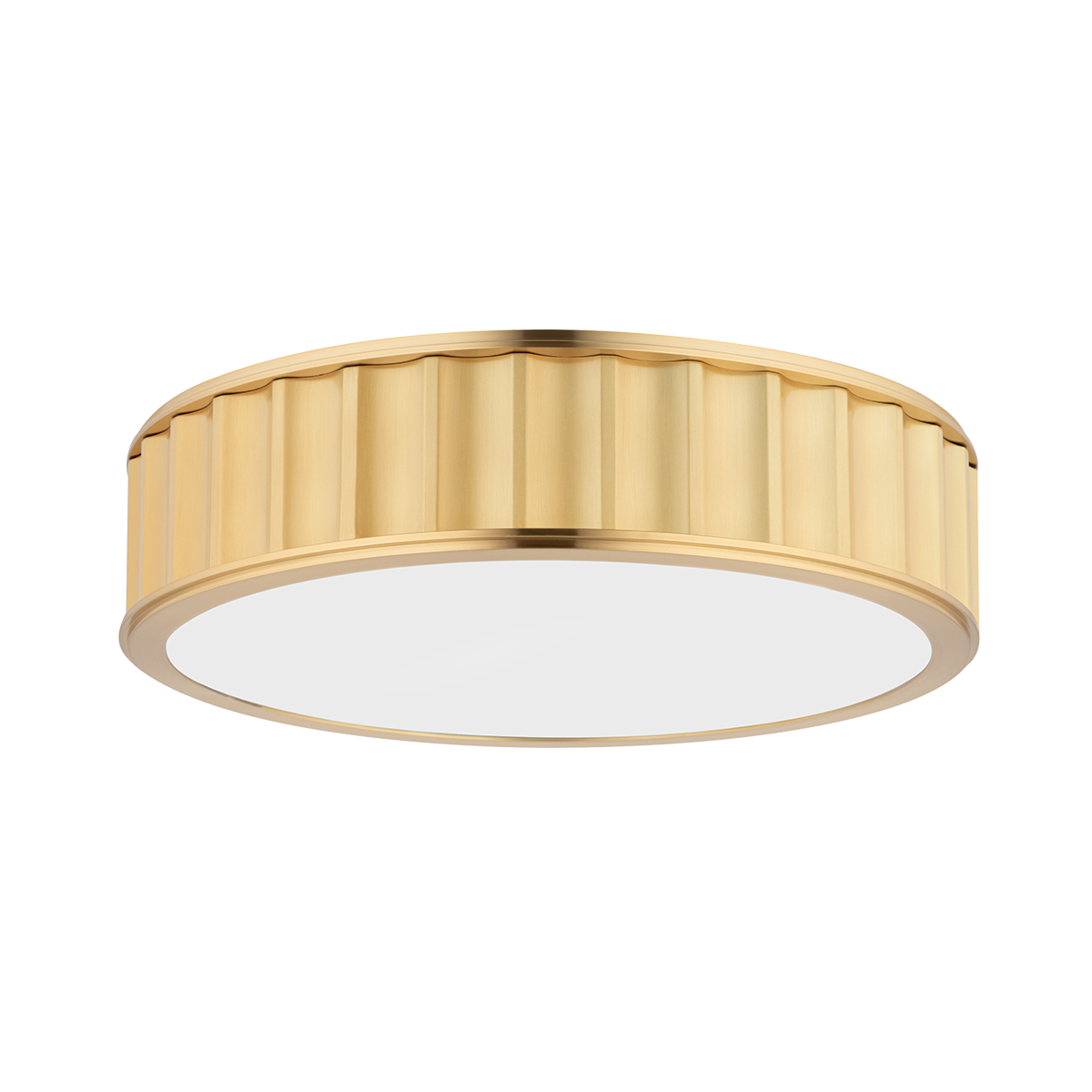 Middlebury Flush Mount with Aged Brass Finish