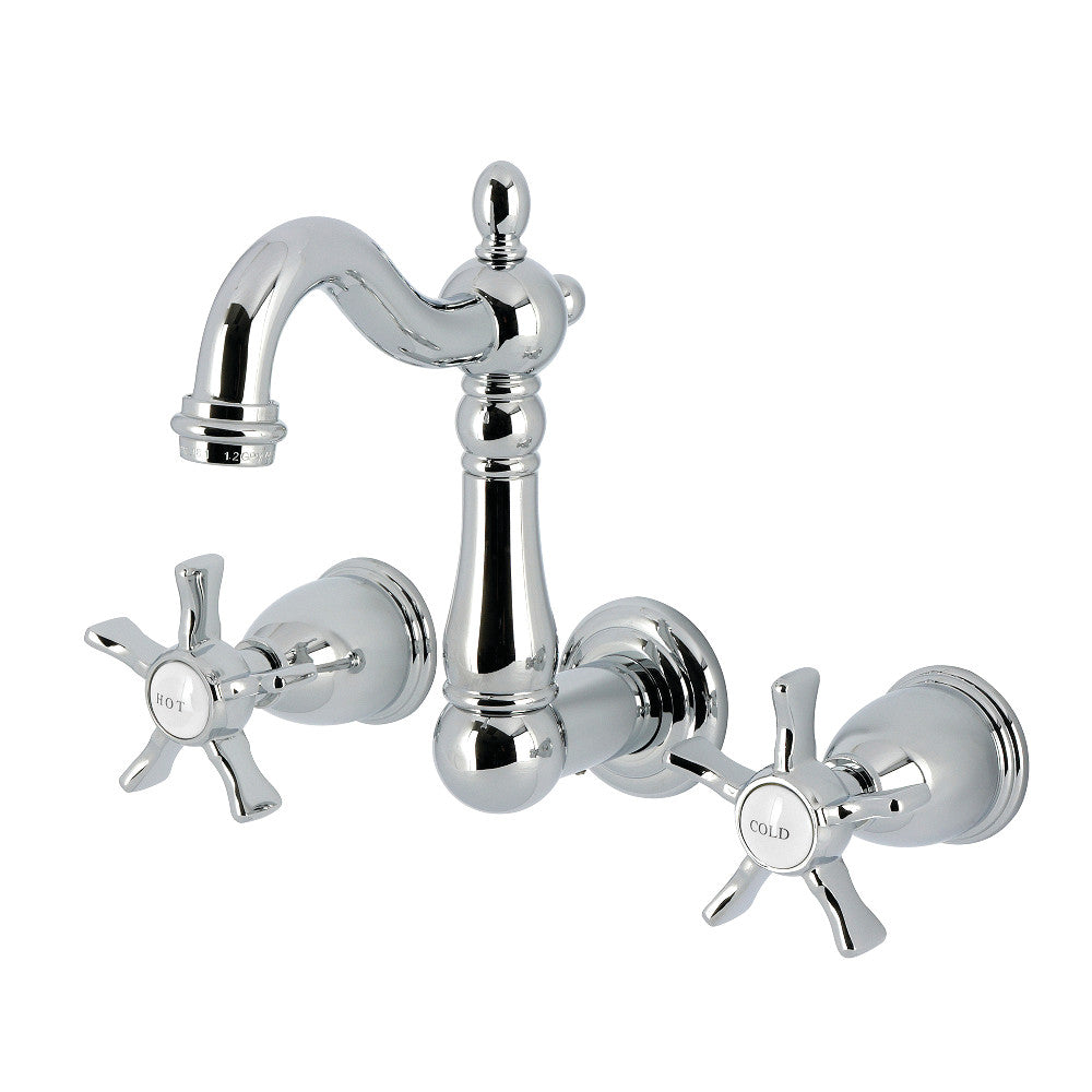 Hamilton Wall-Mount Bathroom Faucet in Polished Chrome