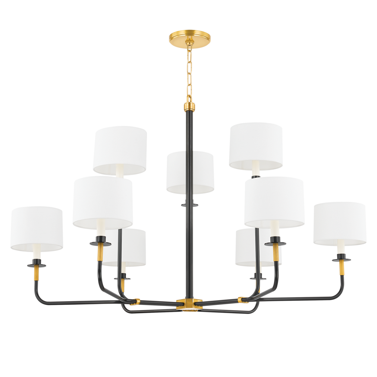 PARAMUS Chandelier with Aged Old Bronze Finish