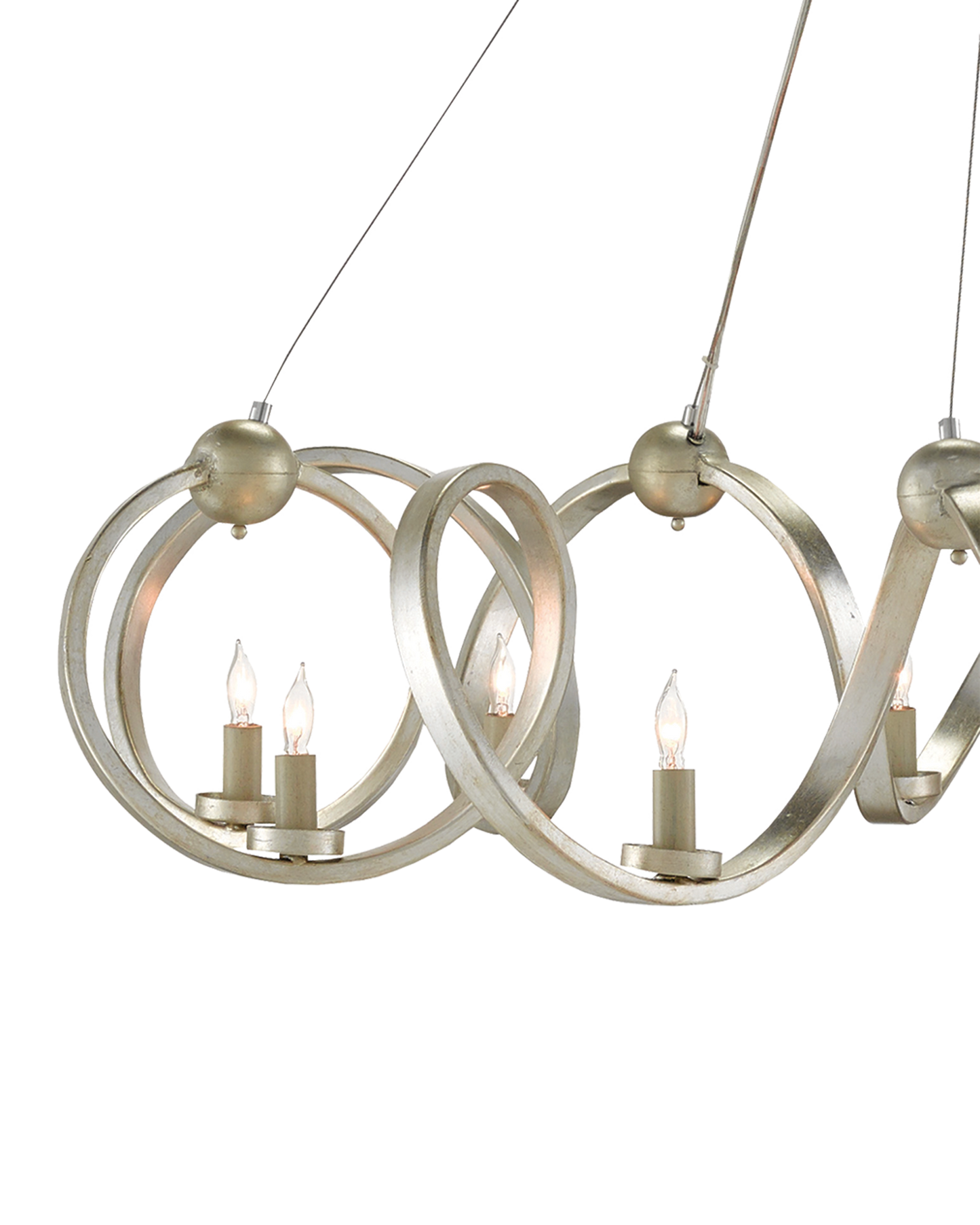 Ringmaster Silver Chandelier