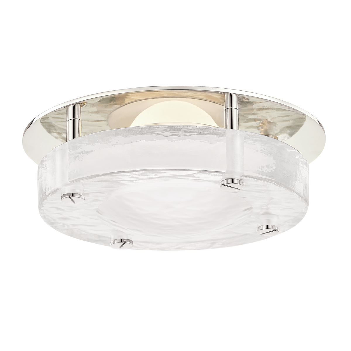 Heath Flush Mount with Polished Nickel Finish