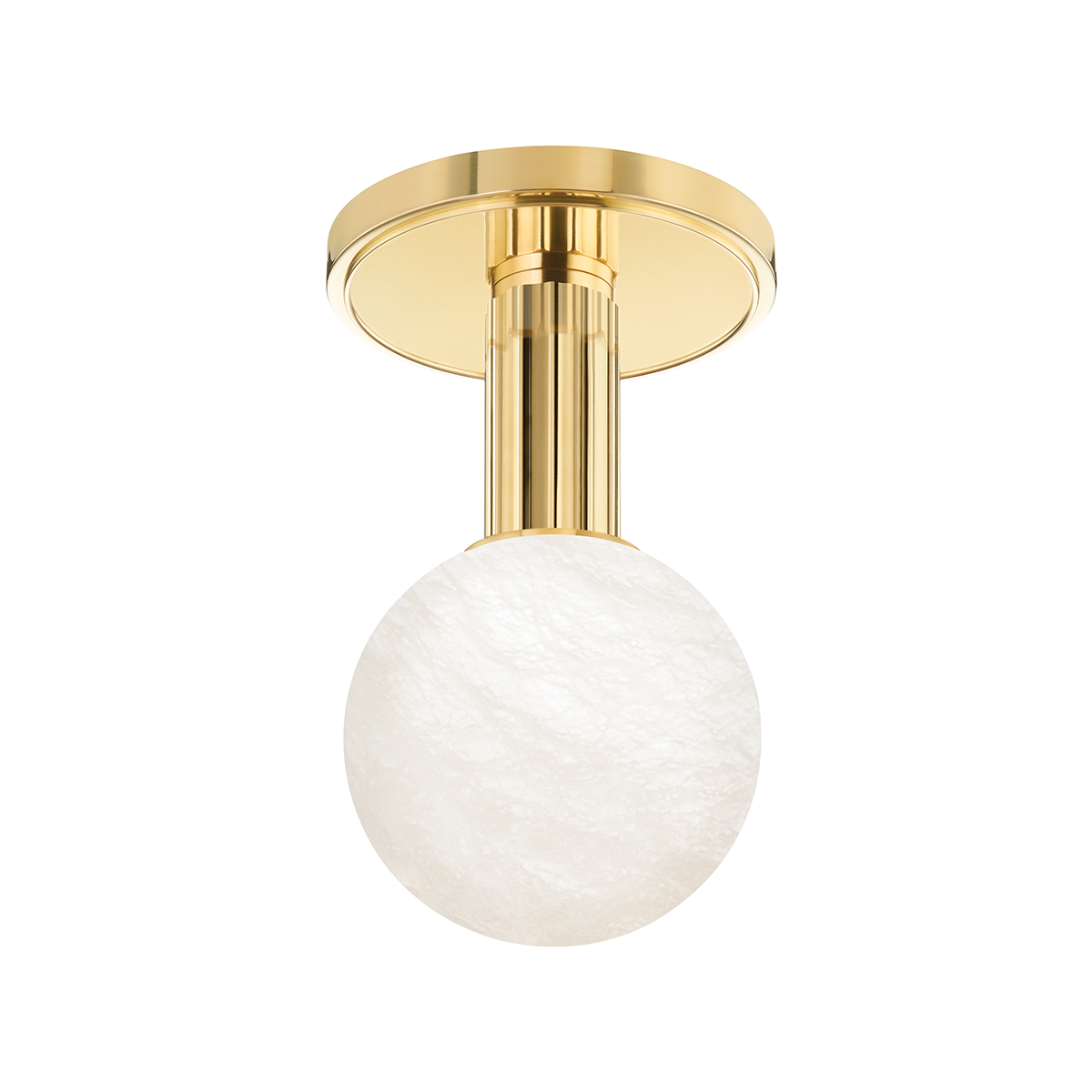 Murray Hill Flush Mount with Aged Brass Finish