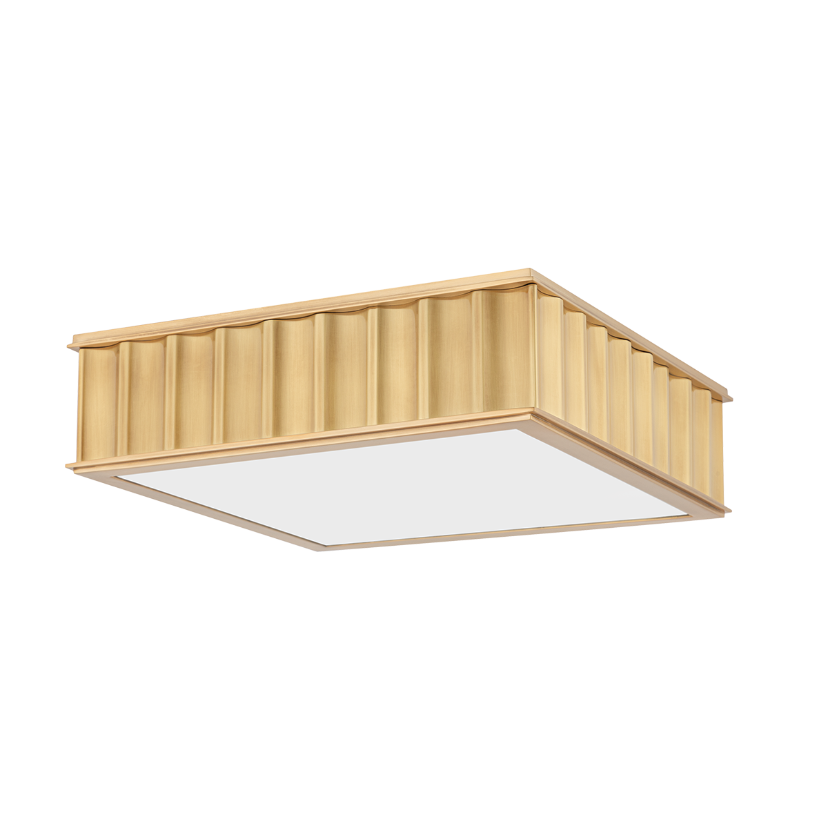 Middlebury Flush Mount with Aged Brass Finish