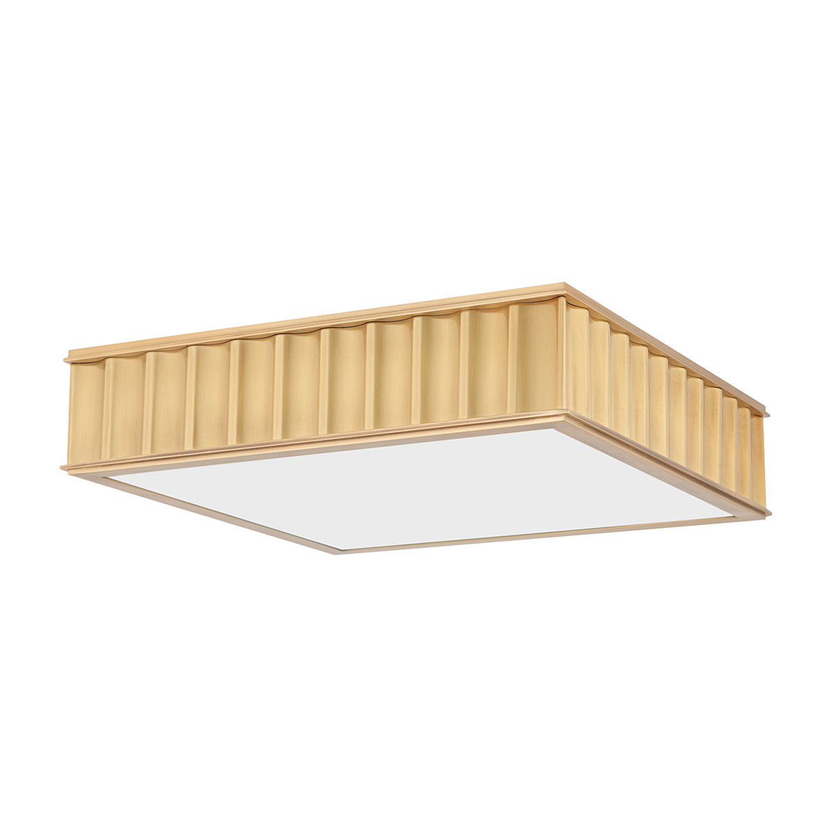 Middlebury Flush Mount with Aged Brass Finish