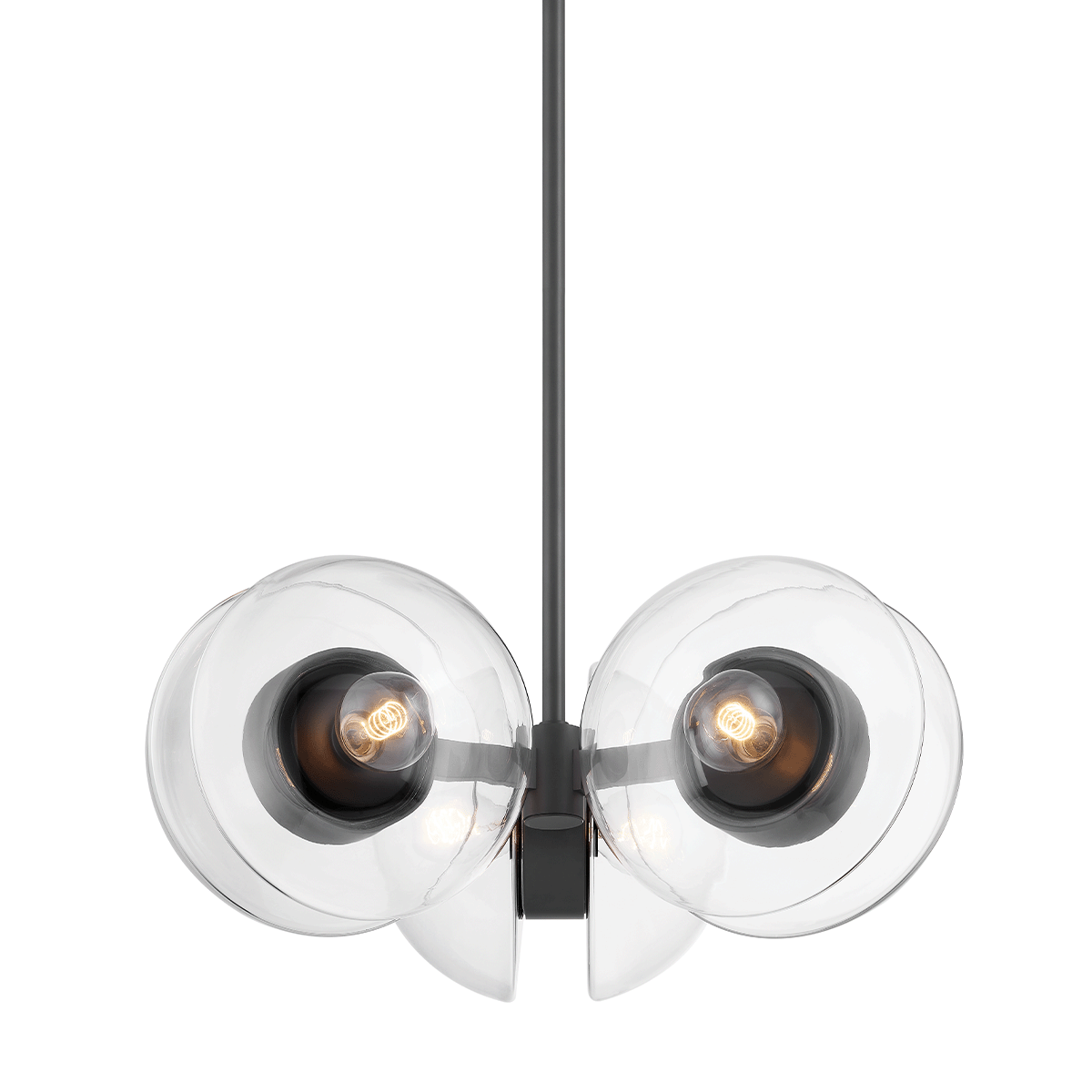 Kert Chandelier with Black Brass Finish