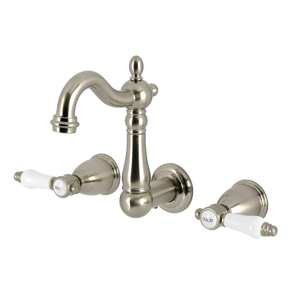 Bel-Air Wall-Mount Bathroom Faucet in Brushed Nickel